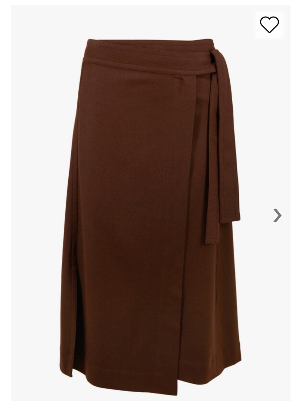 Vince Hickory High Rise Belted Wrap Skirt Size 00 Like New Wool blend Classic